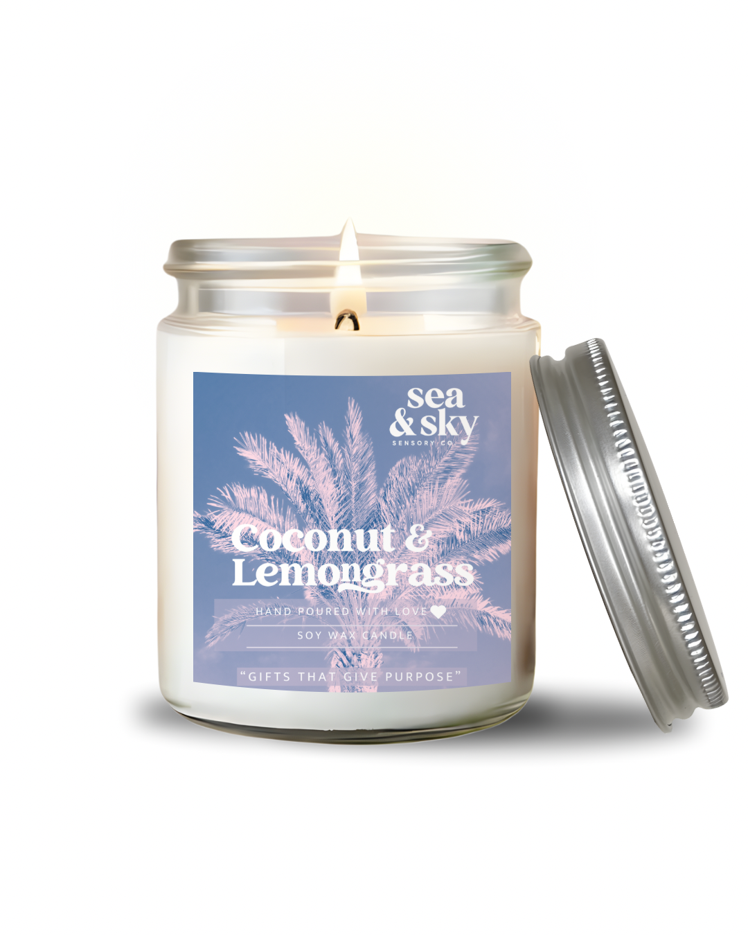 Coconut & Lemongrass Soy Wax Candle