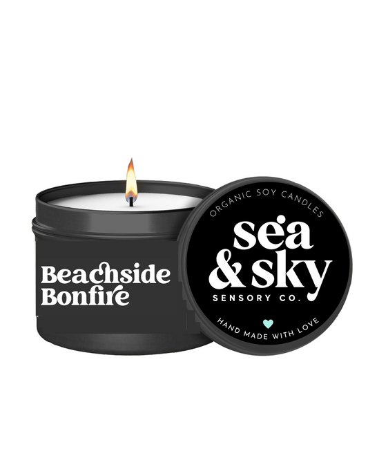 Beachside Bonfire Travel Tin Candle
