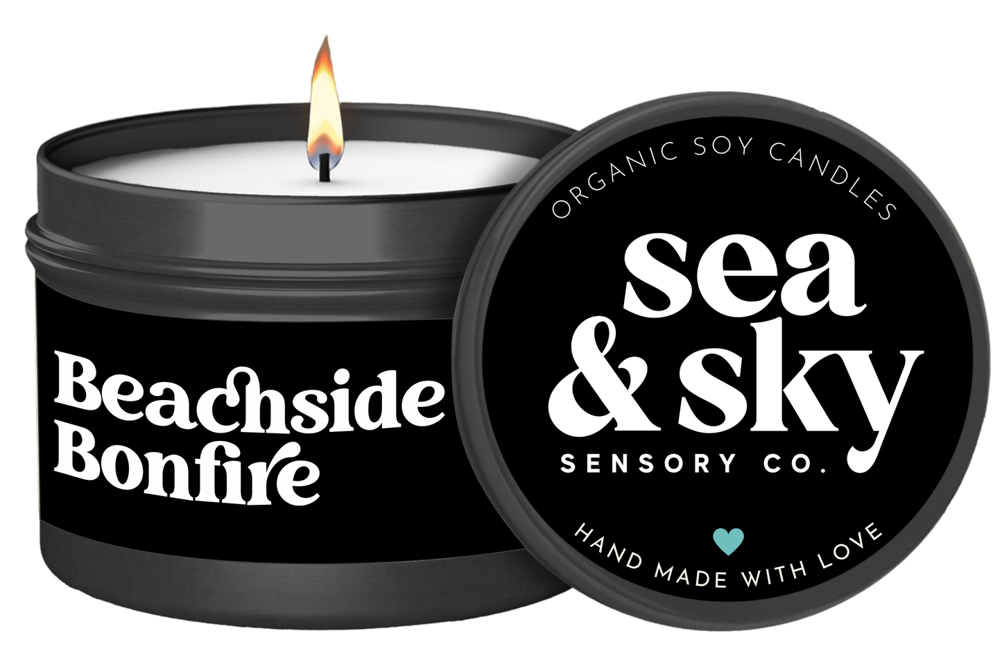 Beachside Bonfire Travel Tin Candle