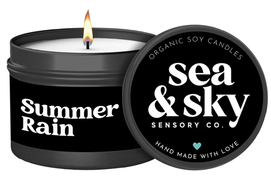 Summer Rain Travel Tin Candle
