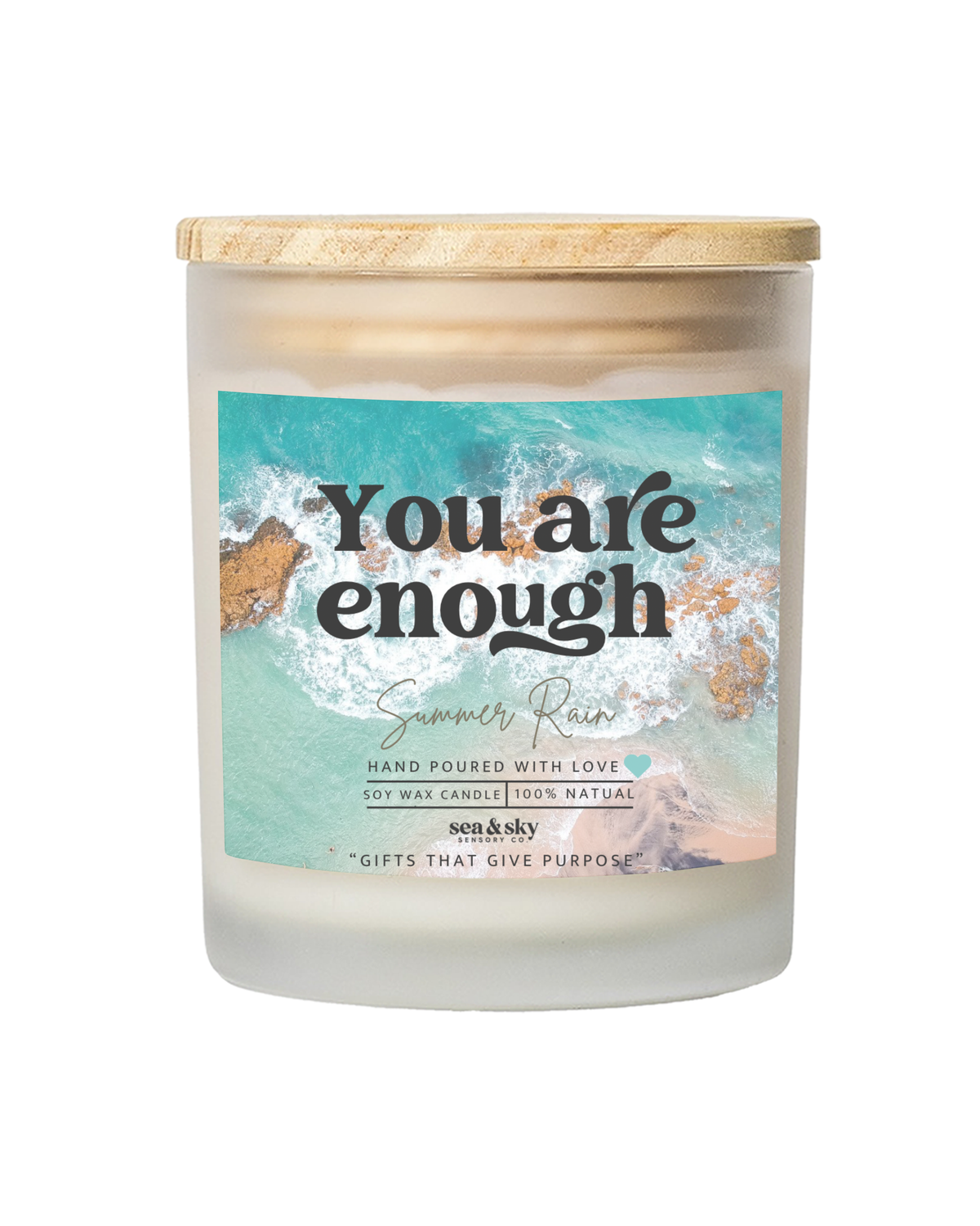 You are enough Candle - summer Rain